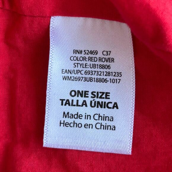 Crab Swim Bucket Hat Baby Red White One Size - Picture 5 of 6